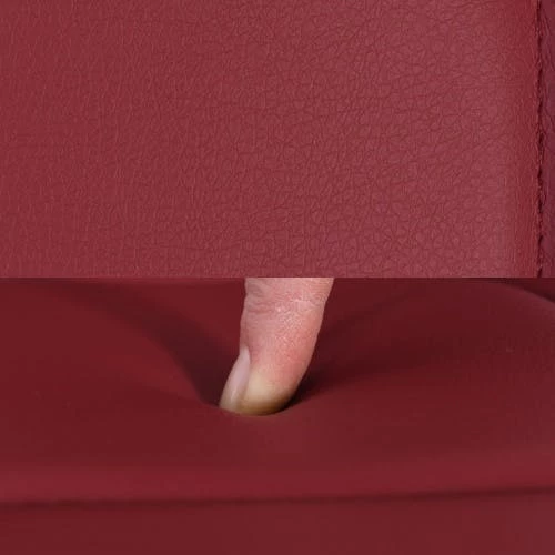 Null Raburg 2er Set Esszimmerstuhl LEONARDO In ROSSO-ROT - Gepolsterter, Gesteppter Freischwinger Aus Kunstleder, Gestell In Chrom, Italienisches Design – Bild 6