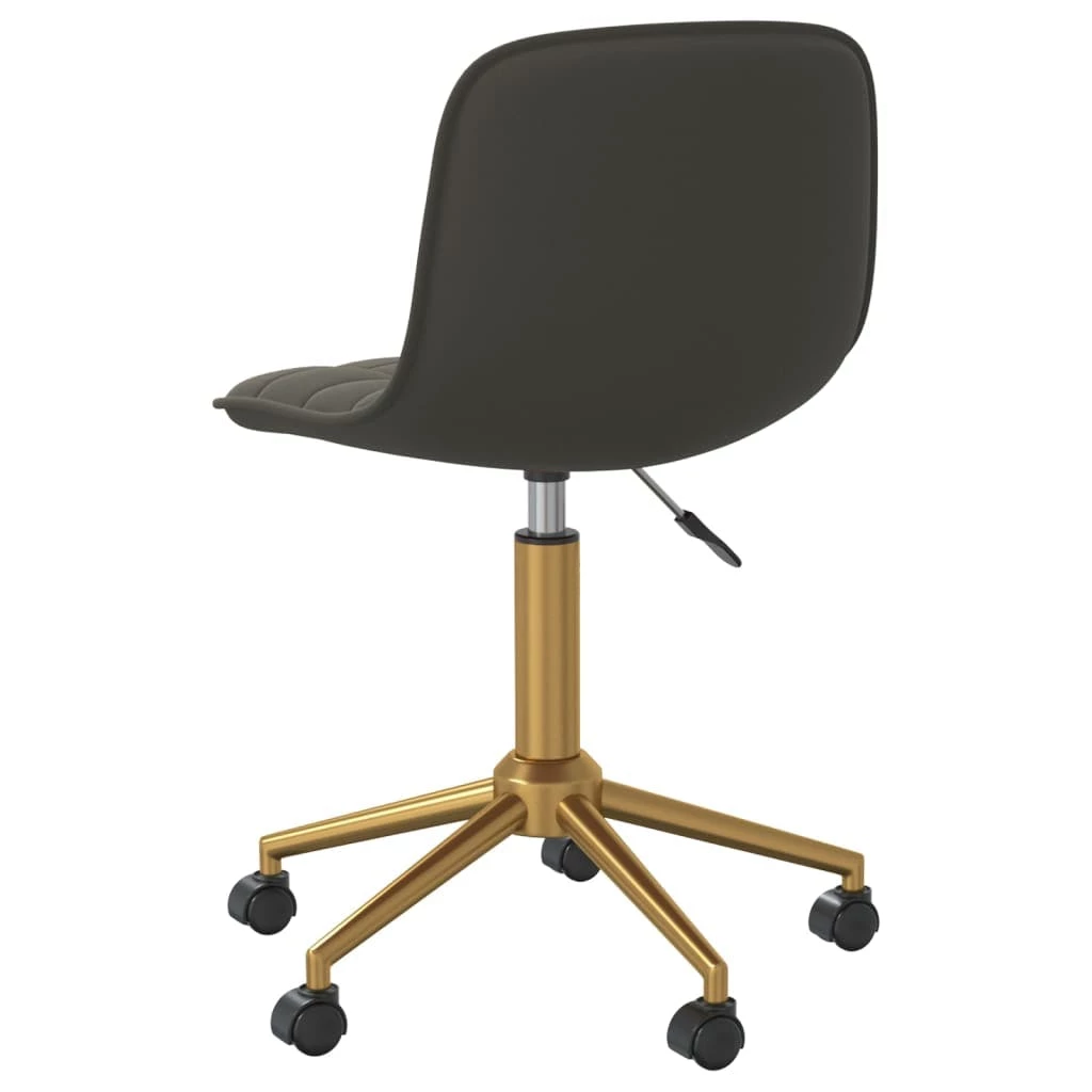 Null VidaXL Drehbare Esszimmerstühle 6 Stk. Dunkelgrau Samt – Bild 7