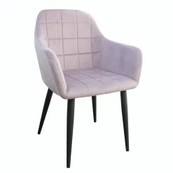 Null Essstuhl Esszimmerstuhl Wohnzimmerstuhl Stuhl Polsterstuhl Polster Samtbezug 1 St. Dustrosa