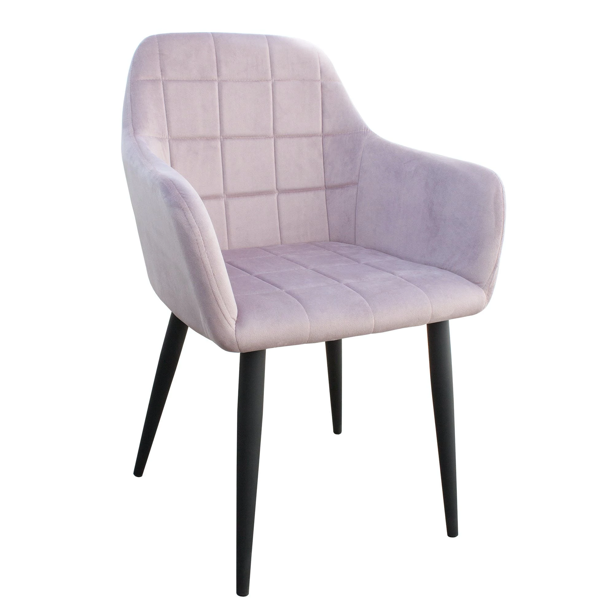 Null Esszimmerstühle Design Stuhl Mit Arm-Rücklehne Wohnzimmerstuhl Polsterstuhl Samt 1 St. Schwarz – Bild 5