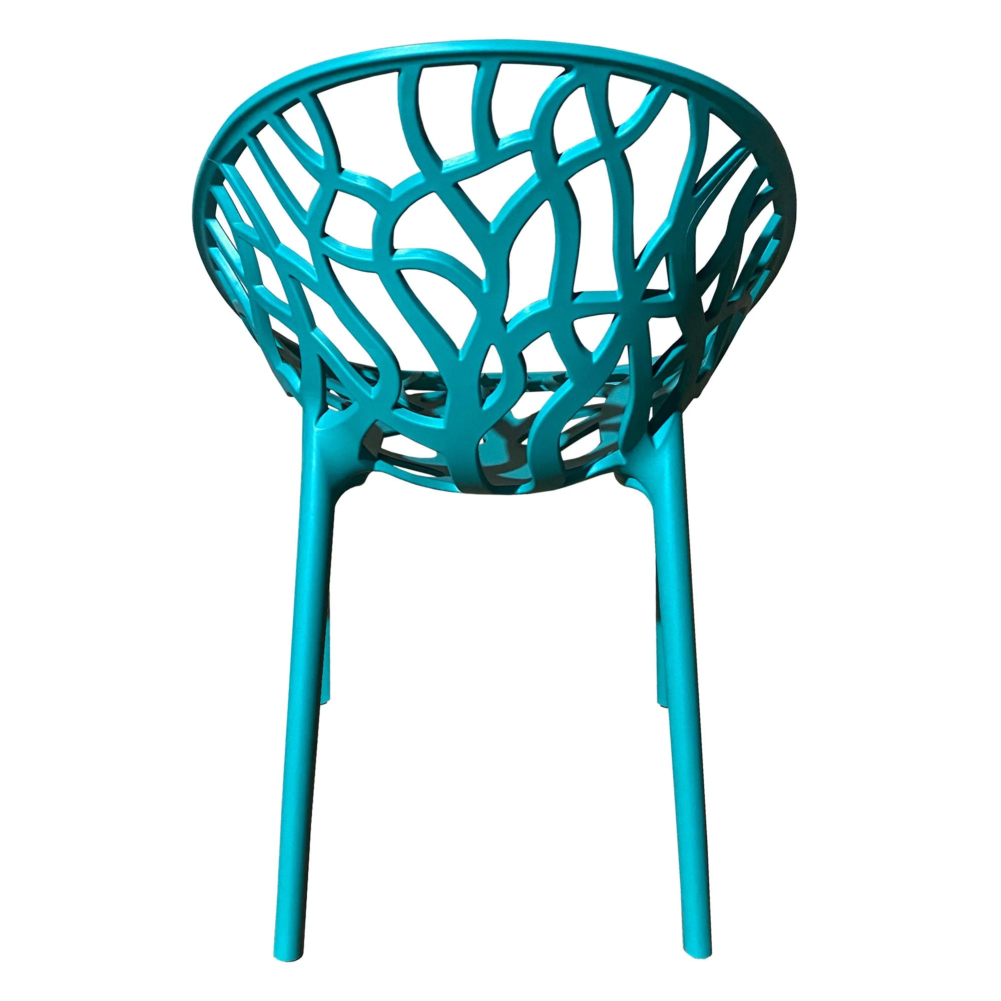 Null Gartenstuhl Kunststoff Stapelstuhl Bistrostuhl Küchenstuhl Stuhl Stapelbar 1 St. Blau – Bild 7