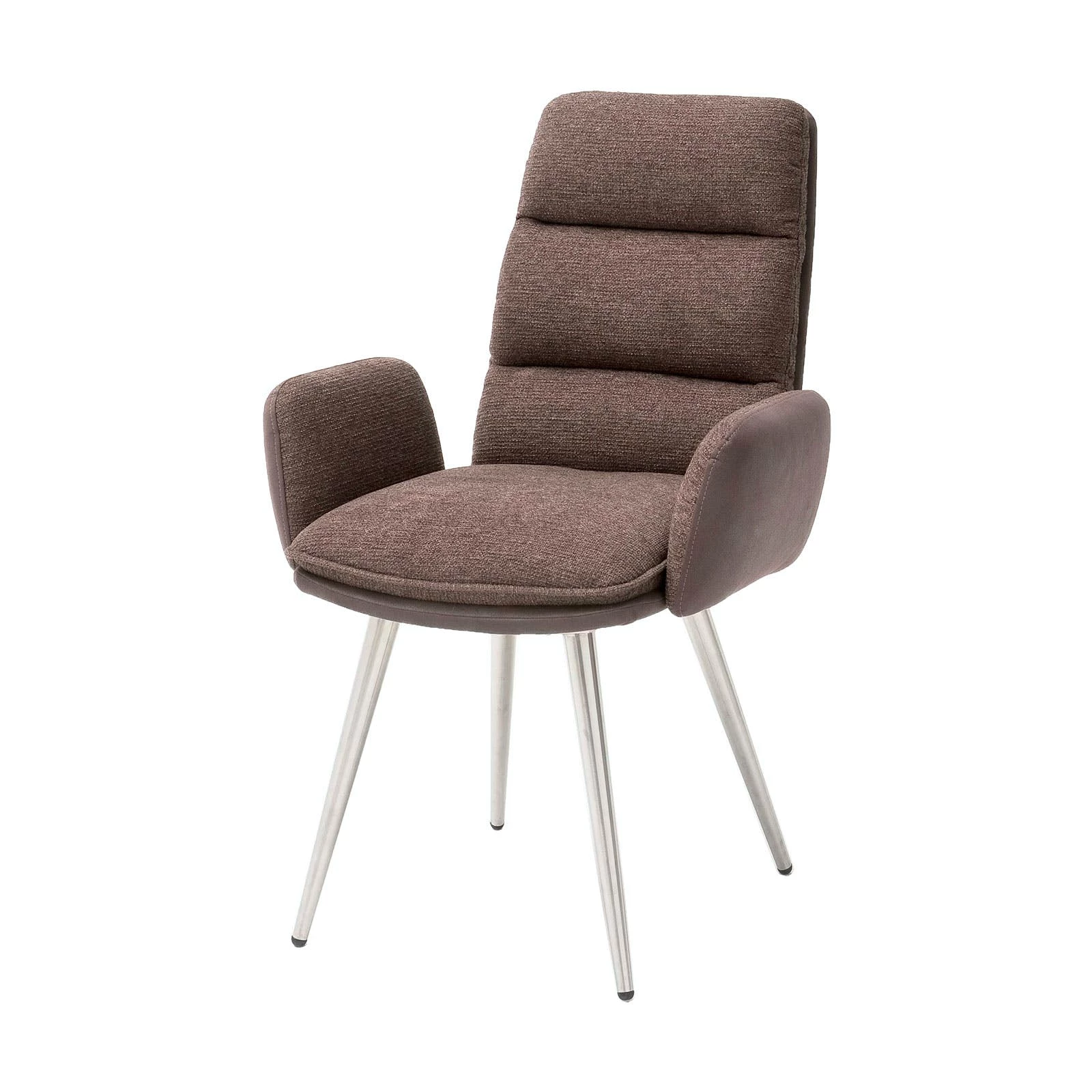 Null Polsterstuhl Fida Mit Armlehnen In Cappuccino 2er Set