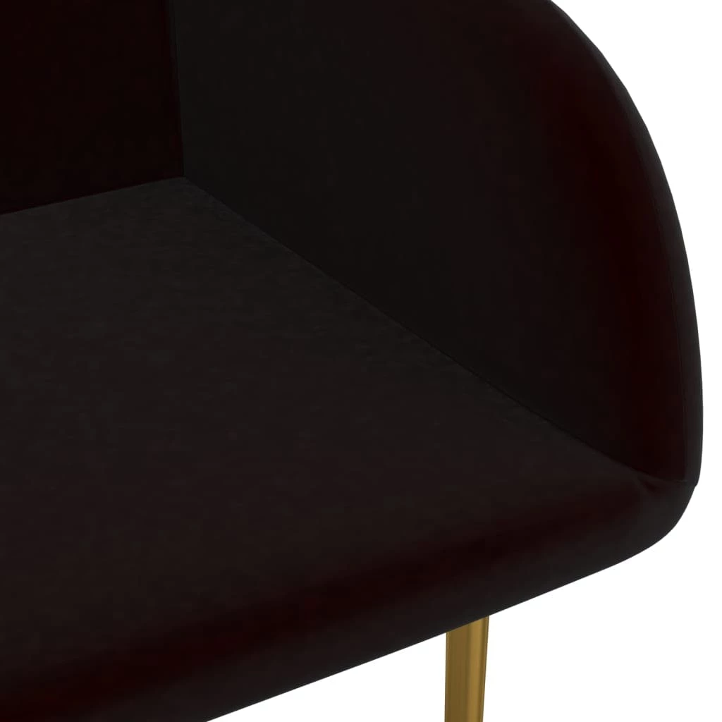 Null VidaXL Esszimmerstühle 4 Stk. Schwarz Samt – Bild 6
