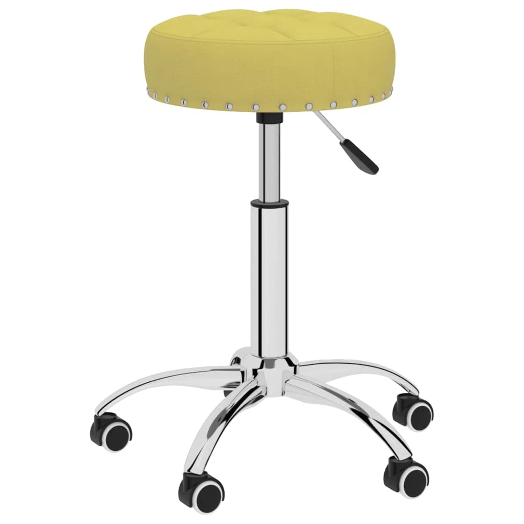 Null VidaXL Esszimmerstühle 2 Stk. Drehbar Grün Stoff – Bild 7