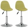 Null VidaXL Esszimmerstühle 2 Stk. Drehbar Grün Stoff