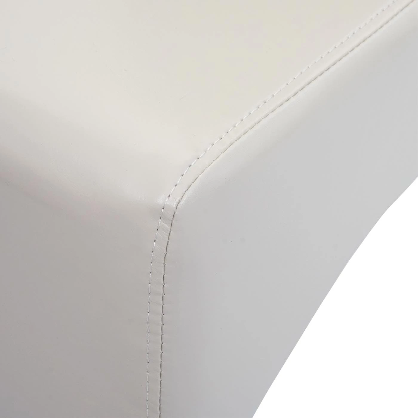 Null Esszimmerstuhl Latina, Küchenstuhl Stuhl, Leder ~ Creme, Dunkle Beine – Bild 6