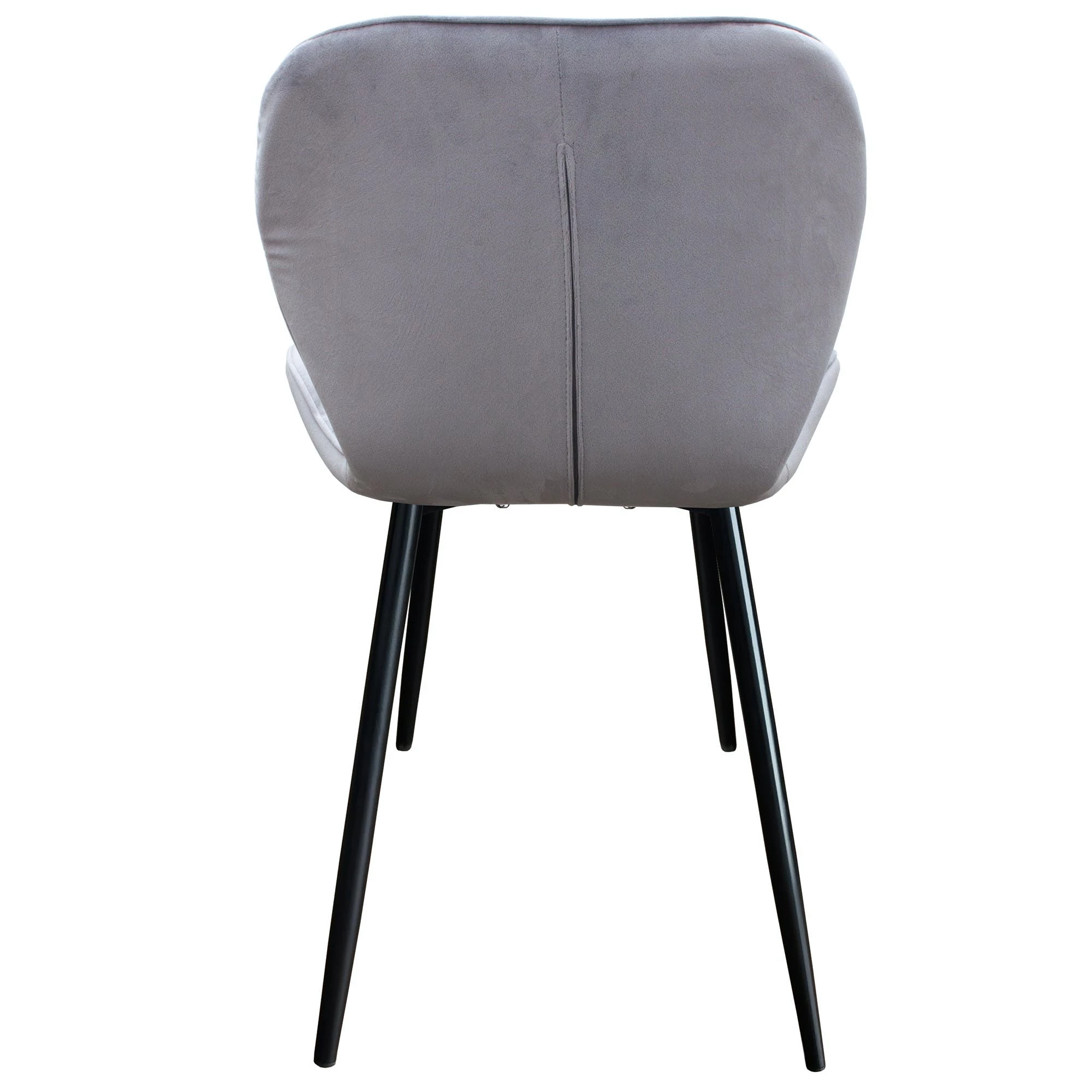 Null Esszimmerstuhl, Küchenstuhl , Mit Einem Samtvelours Bezug Und Einem Metallgestell 1 St. Samt - Hellgrau – Bild 7