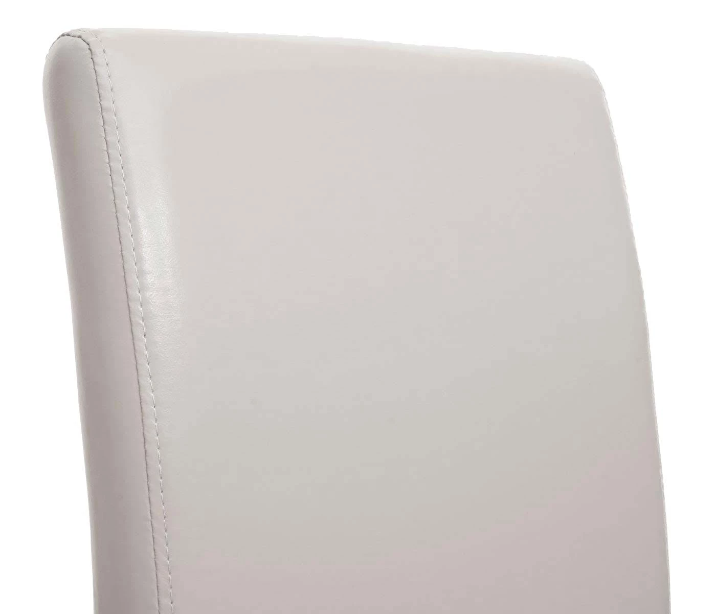 Null Esszimmerstuhl Latina, Küchenstuhl Stuhl, Leder ~ Creme, Dunkle Beine – Bild 5