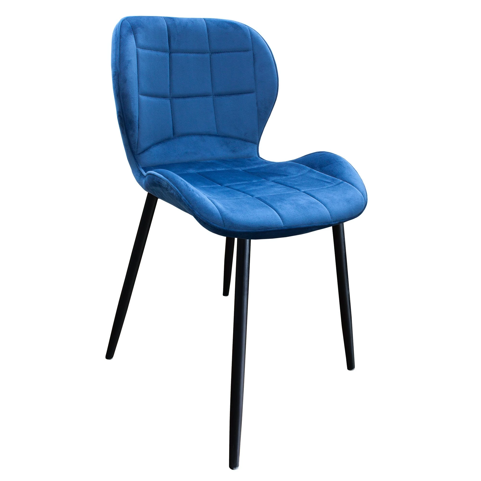 Null Esszimmerstuhl, Küchenstuhl , Mit Einem Samtvelours Bezug Und Einem Metallgestell 1 St. Samt - Hellgrau – Bild 4