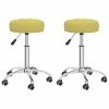 Null VidaXL Esszimmerstühle 2 Stk. Drehbar Grün Stoff