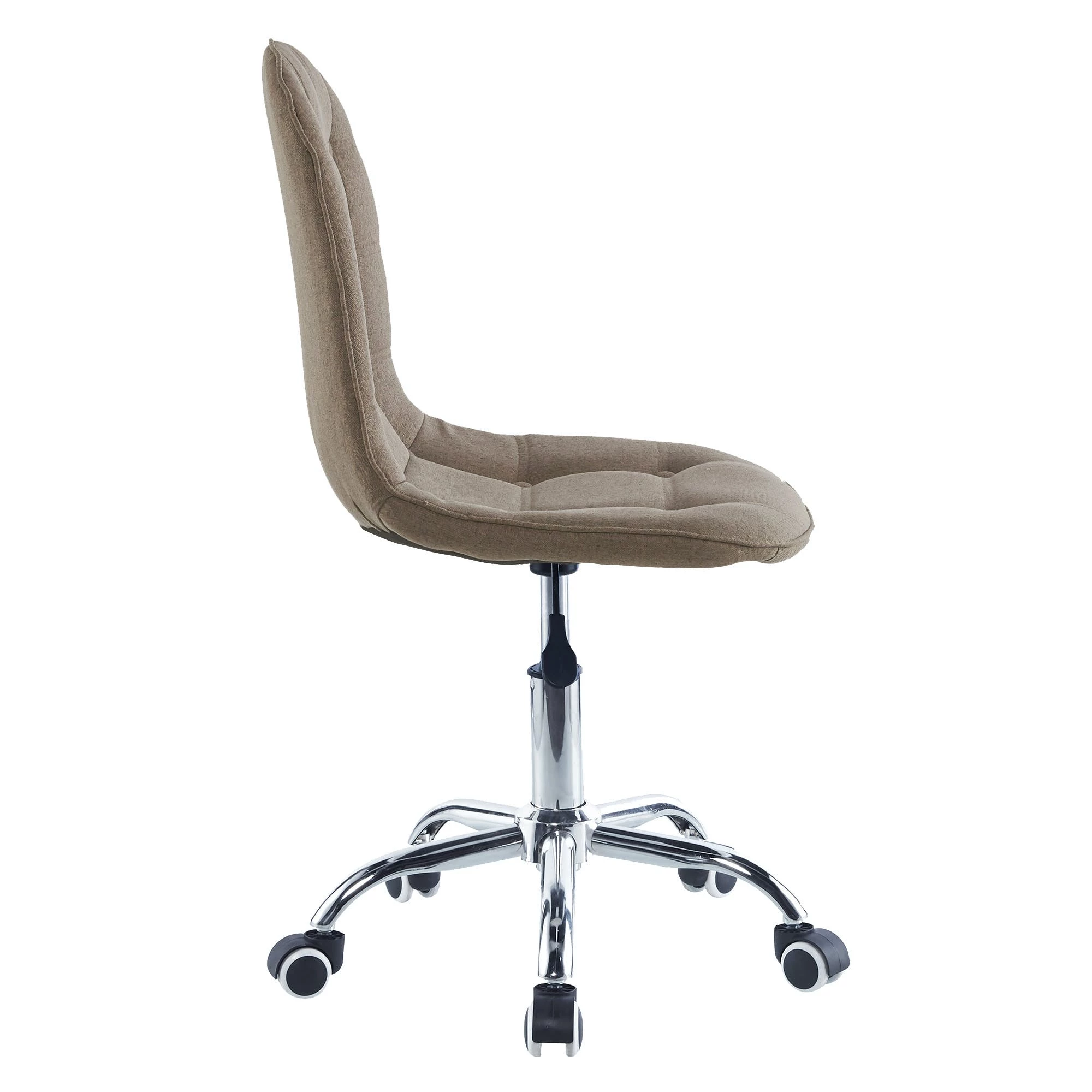 Null Esszimmerstuhl Stoff - Leinen Wohnzimmerstuhl Küchenstuhl Drehstuhl Stühle 1 St. Braun – Bild 7