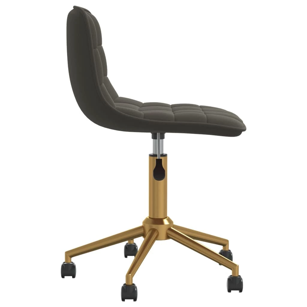 Null VidaXL Drehbare Esszimmerstühle 6 Stk. Dunkelgrau Samt – Bild 5