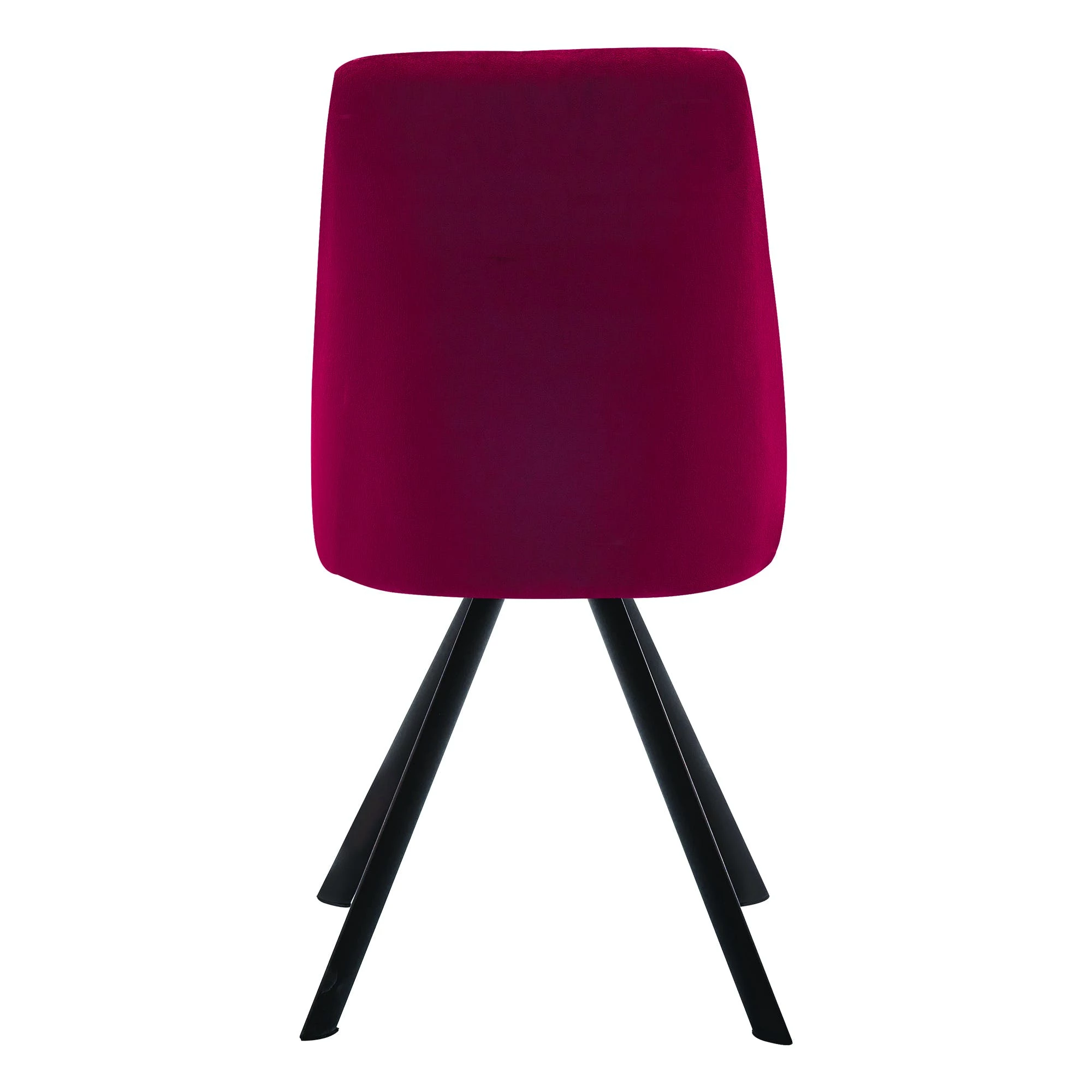 Null Esszimmerstühle Küchenstuhl Polsterstuhl Design Stuhl Mit Rückenlehne, Mit Sitzfläche Aus Samt, Gestell Aus Metall 3 St. Bordeaux – Bild 7