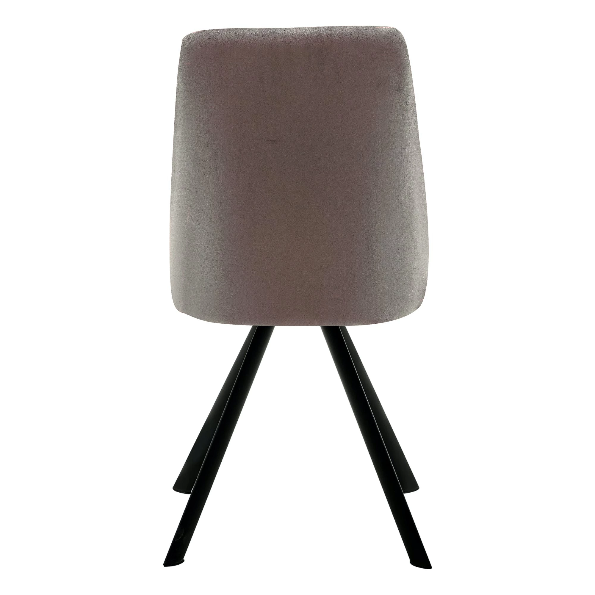 Null Esszimmerstühle Küchenstuhl Polsterstuhl Design Stuhl Mit Rückenlehne, Mit Sitzfläche Aus Samt, Gestell Aus Metall 1 St. Taupe – Bild 7