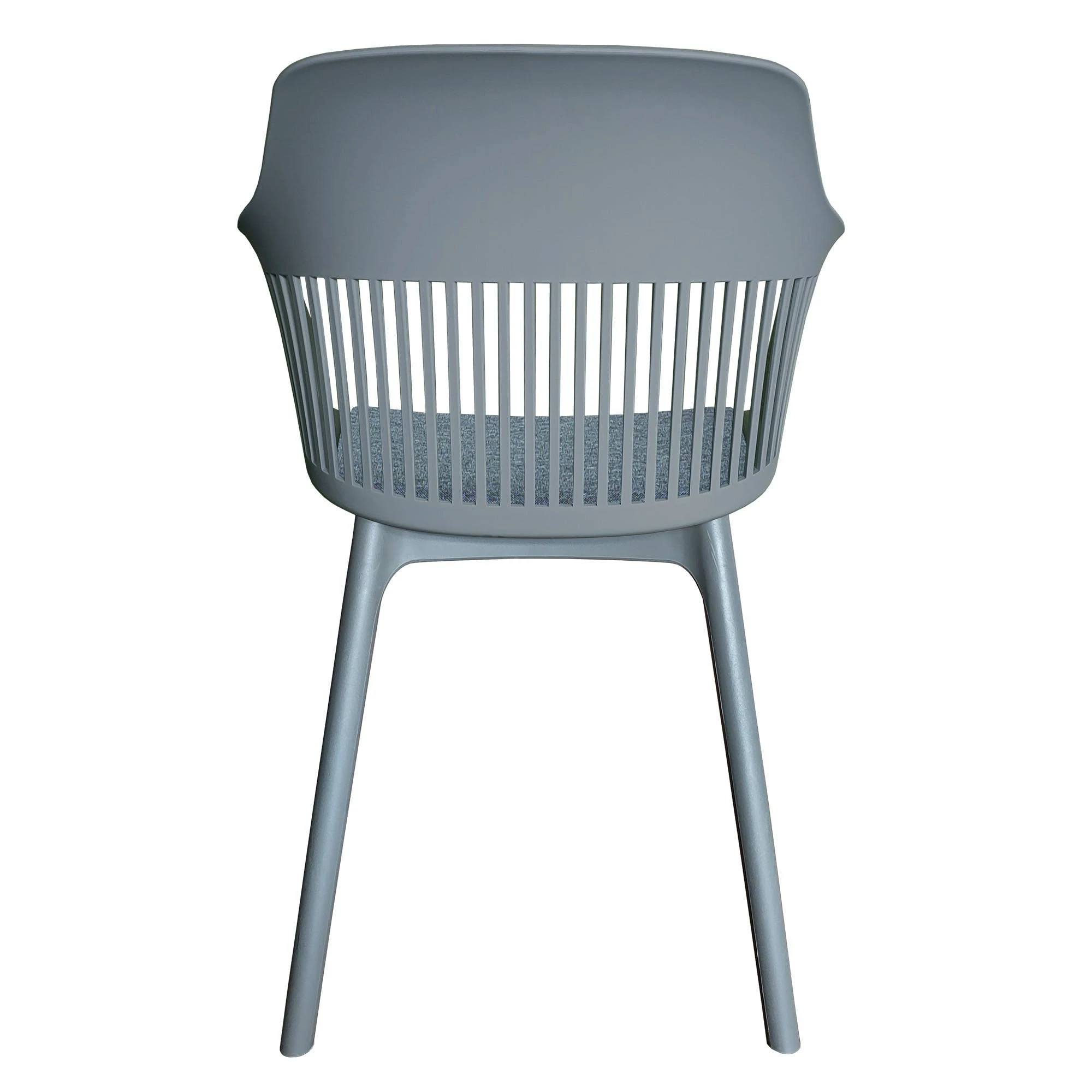 Null Trisens Moderner Gartenstuhl In Eleganter Optik - Bequeme Esszimmerstühle Pflegeleichte Terrassenmöbel Für Den Außen- Und Innenbereich 1 St. Grau – Bild 6