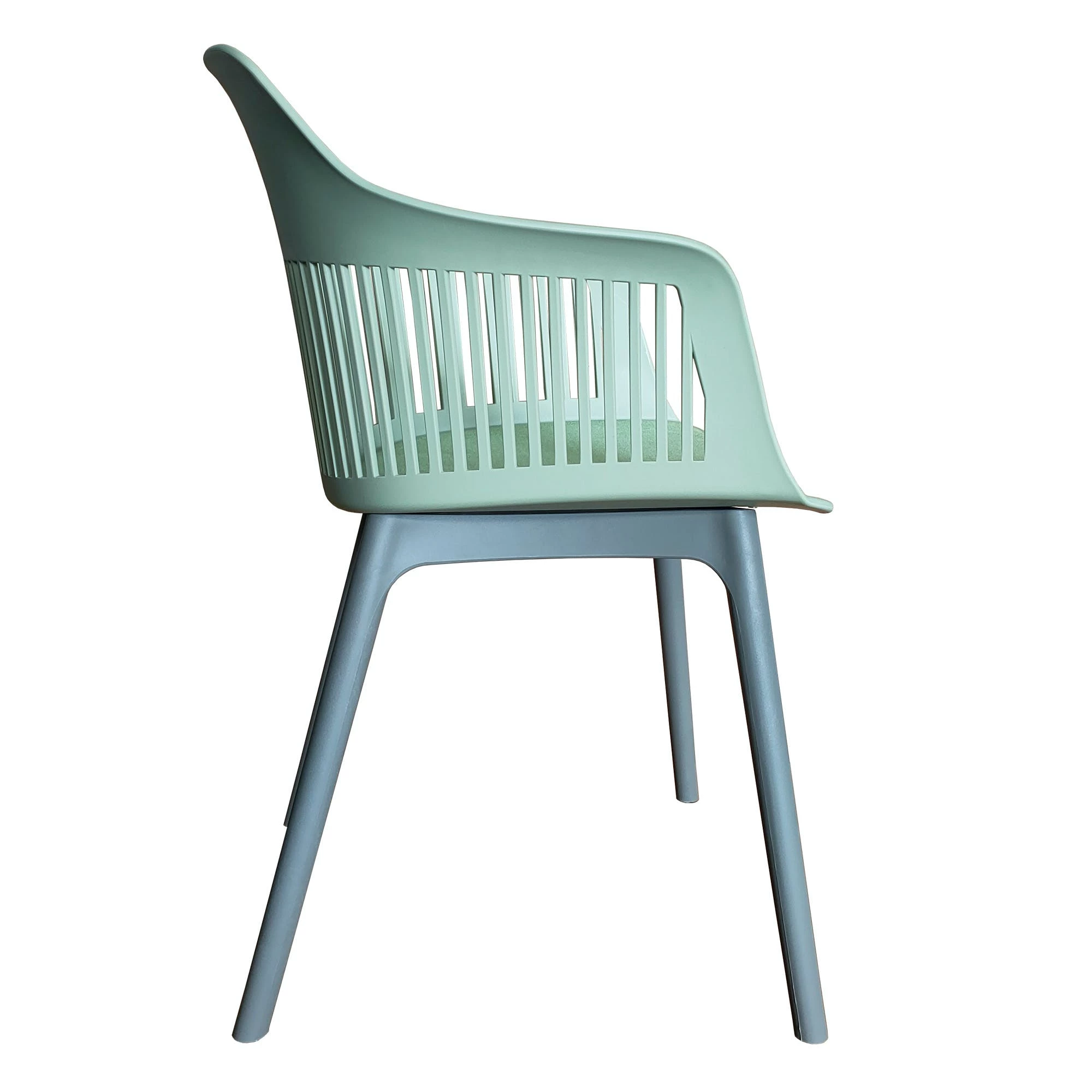 Null Trisens Moderner Gartenstuhl In Eleganter Optik - Bequeme Esszimmerstühle Pflegeleichte Terrassenmöbel Für Den Außen- Und Innenbereich 2 St. Grün – Bild 7