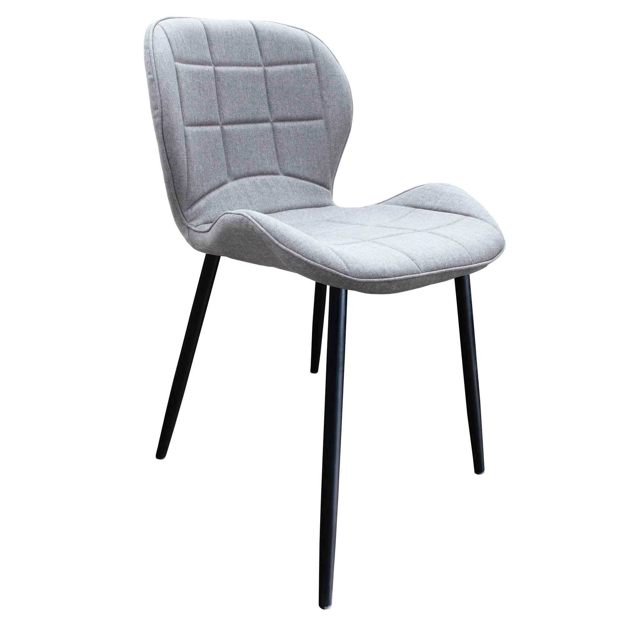 Null Esszimmerstuhl, Küchenstuhl , Mit Einem Samtvelours Bezug Und Einem Metallgestell 1 St. Stoffbezug - Grau