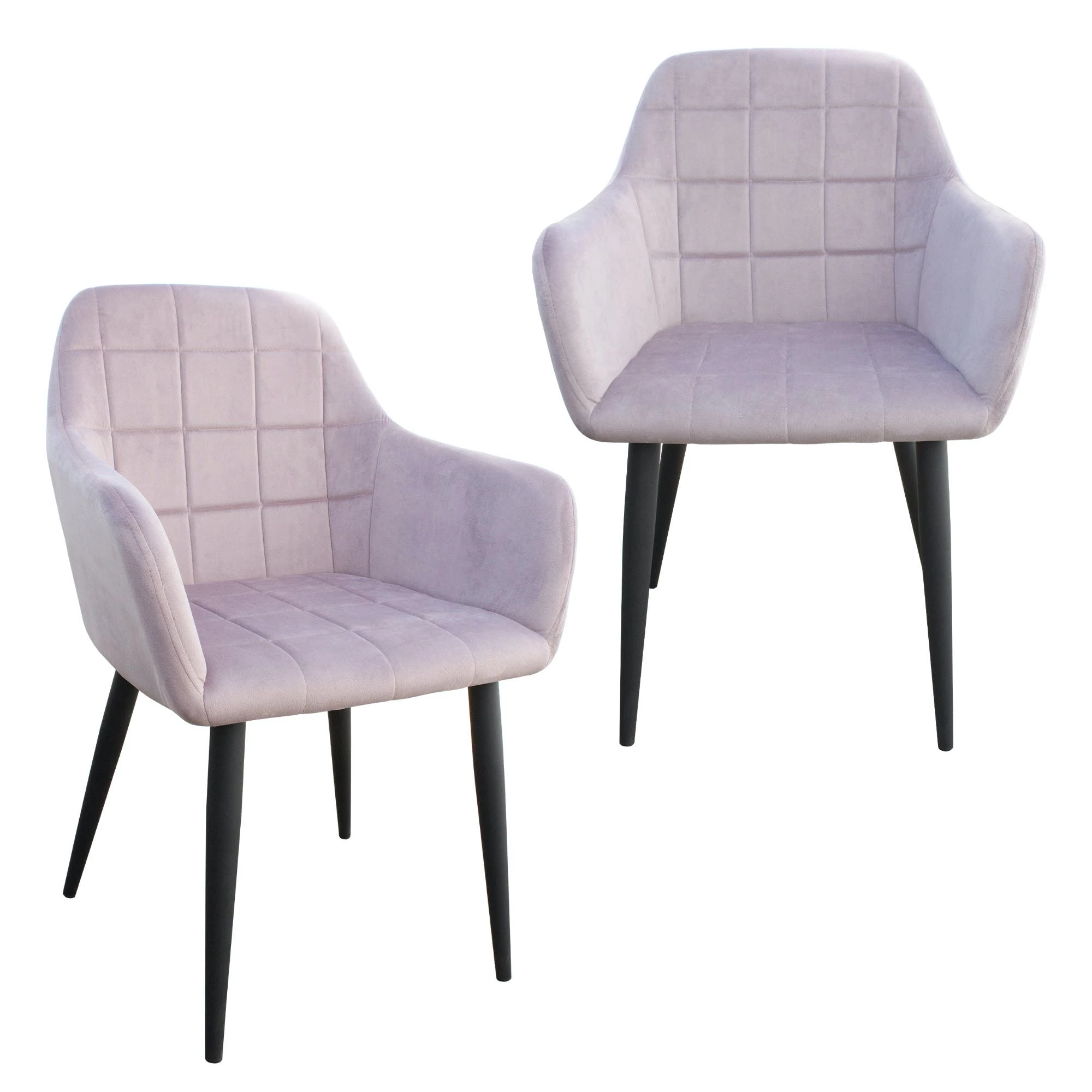 Null Essstuhl Esszimmerstuhl Wohnzimmerstuhl Stuhl Polsterstuhl Polster Samtbezug 1 St. Dustrosa – Bild 2