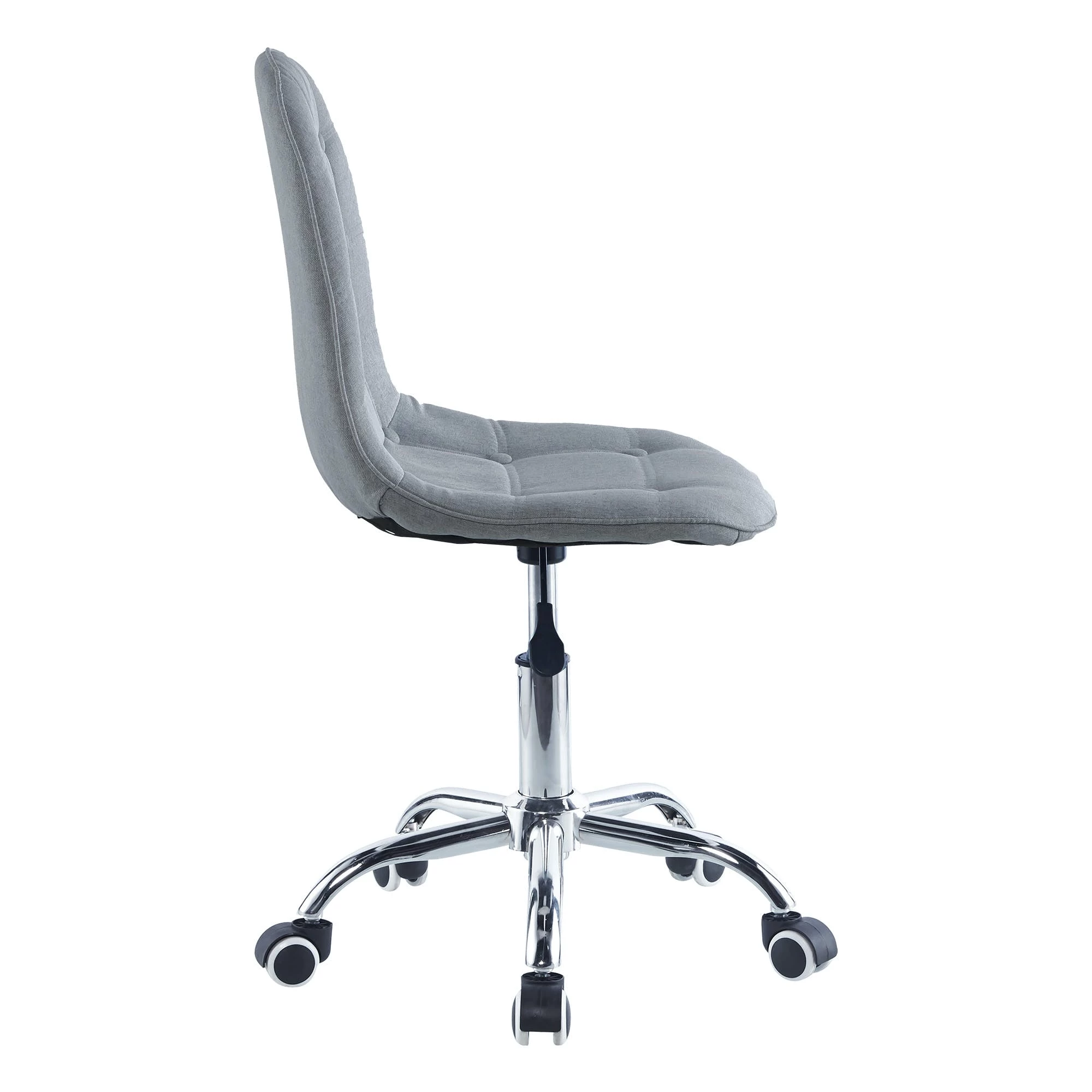 Null Esszimmerstuhl Stoff - Leinen Wohnzimmerstuhl Küchenstuhl Drehstuhl Stühle 1 St. Dunkelgrau – Bild 7