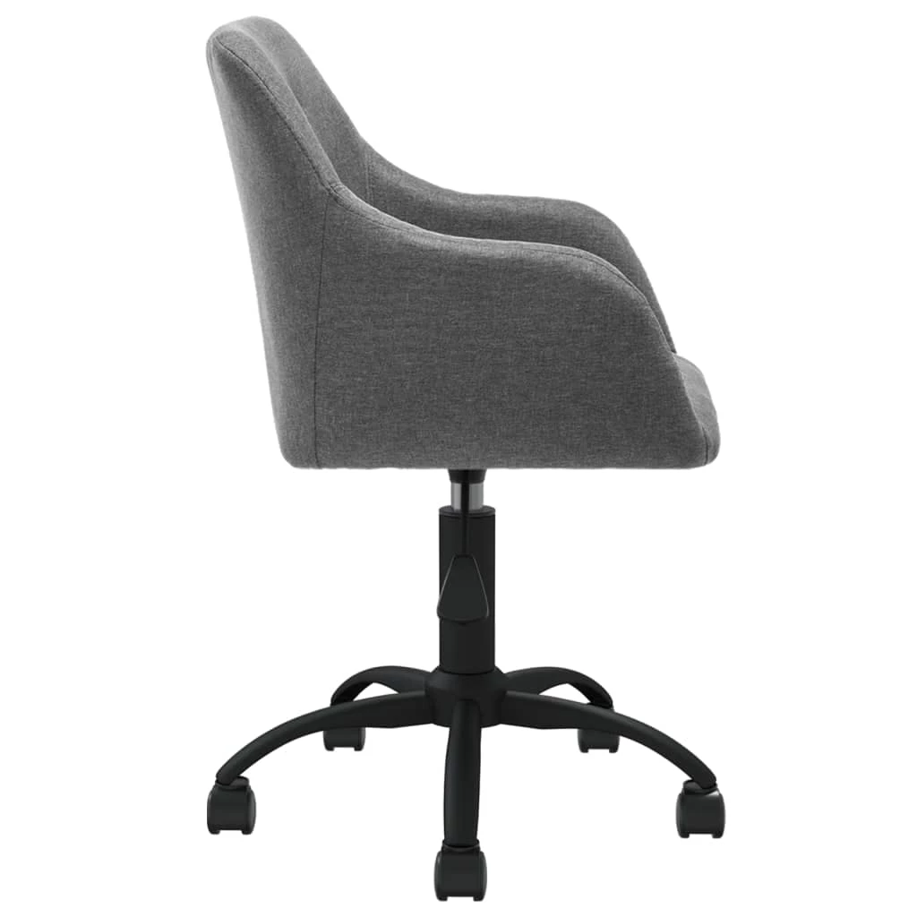 Null VidaXL Esszimmerstühle 4 Stk. Drehbar Hellgrau Stoff – Bild 6