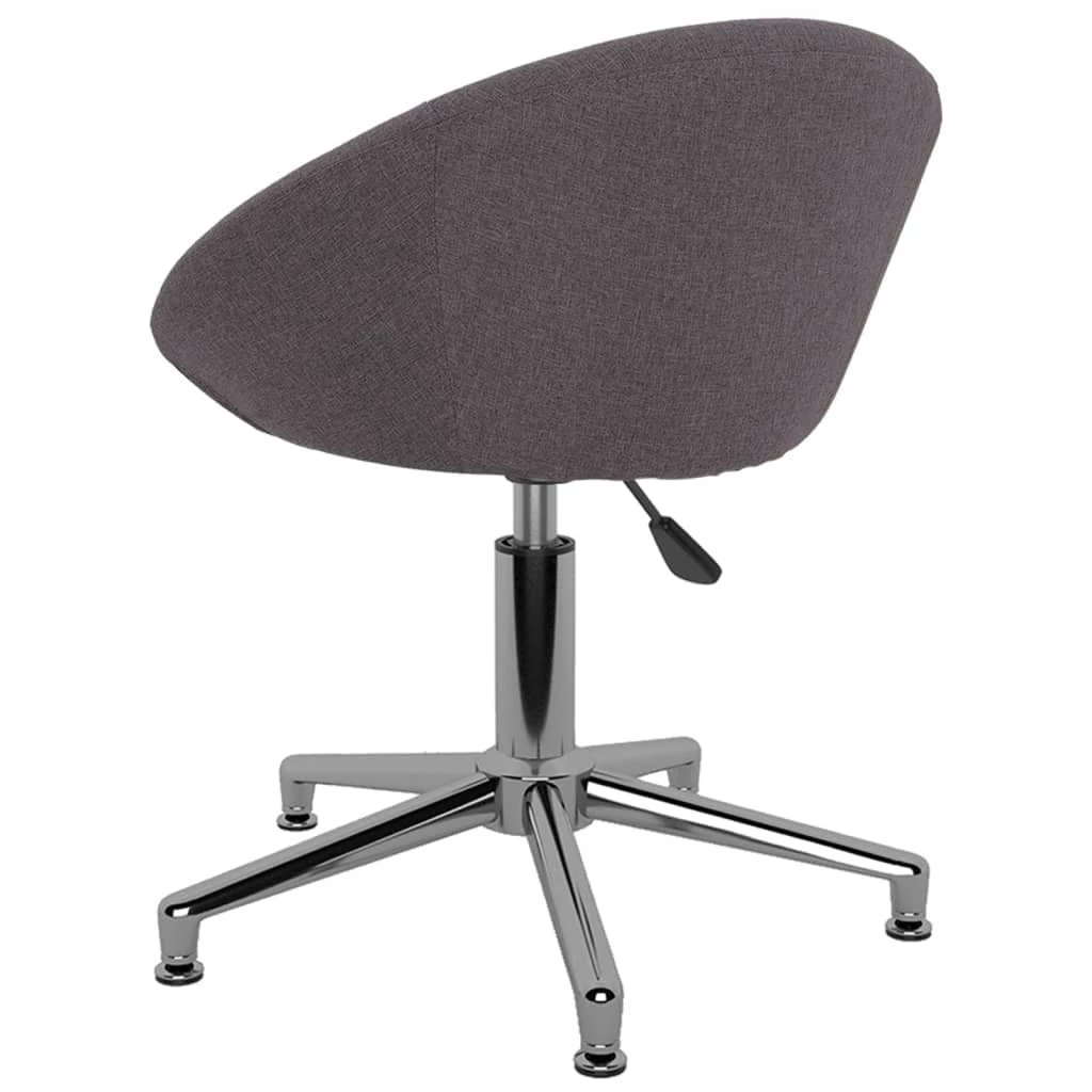 Null VidaXL Esszimmerstühle 2 Stk. Drehbar Taupe Stoff – Bild 7