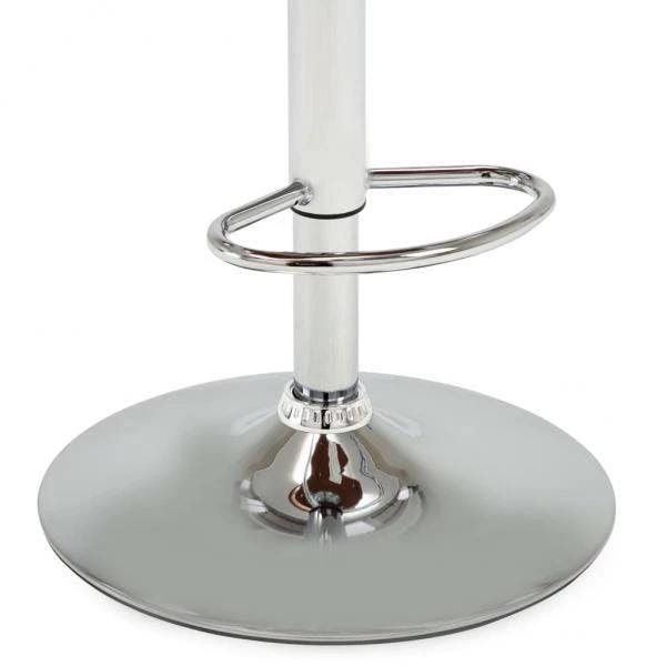 Null Barhocker Creme Bugholz Und Kunstleder – Bild 7