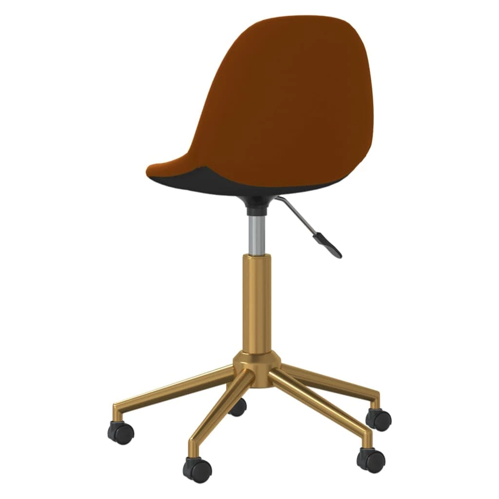 Null VidaXL Esszimmerstühle 4 Stk. Drehbar Braun Samt – Bild 7