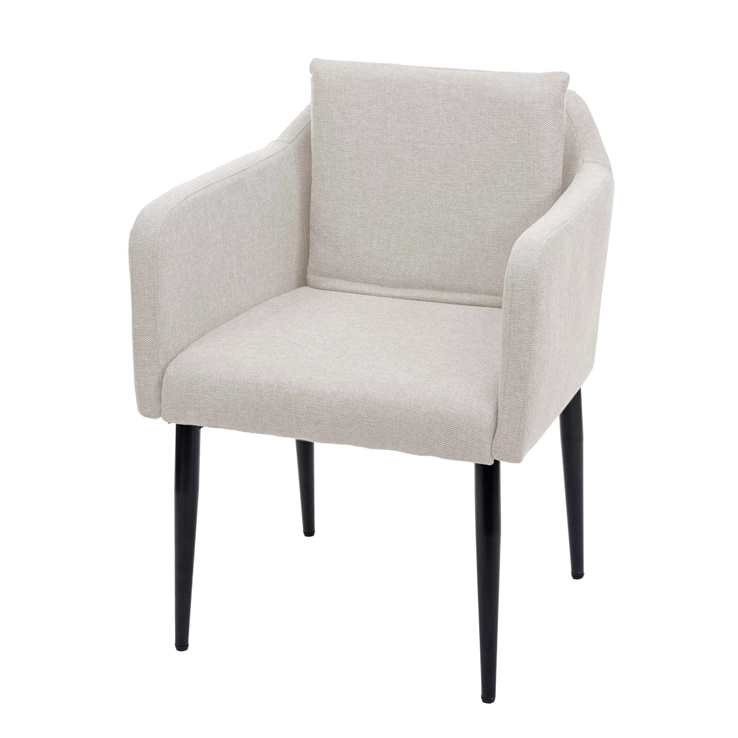 Null Esszimmerstuhl HWC-H93, Küchenstuhl Lehnstuhl Stuhl ~ Kunstleder Taupe-grau – Bild 5