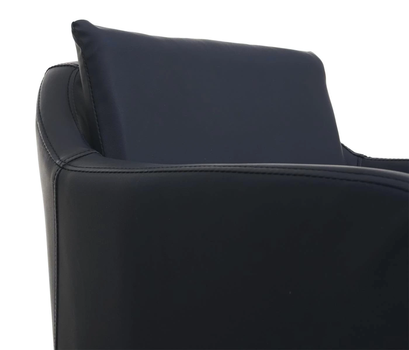 Null Esszimmerstuhl HWC-H93, Küchenstuhl Lehnstuhl Stuhl ~ Kunstleder Schwarz – Bild 7