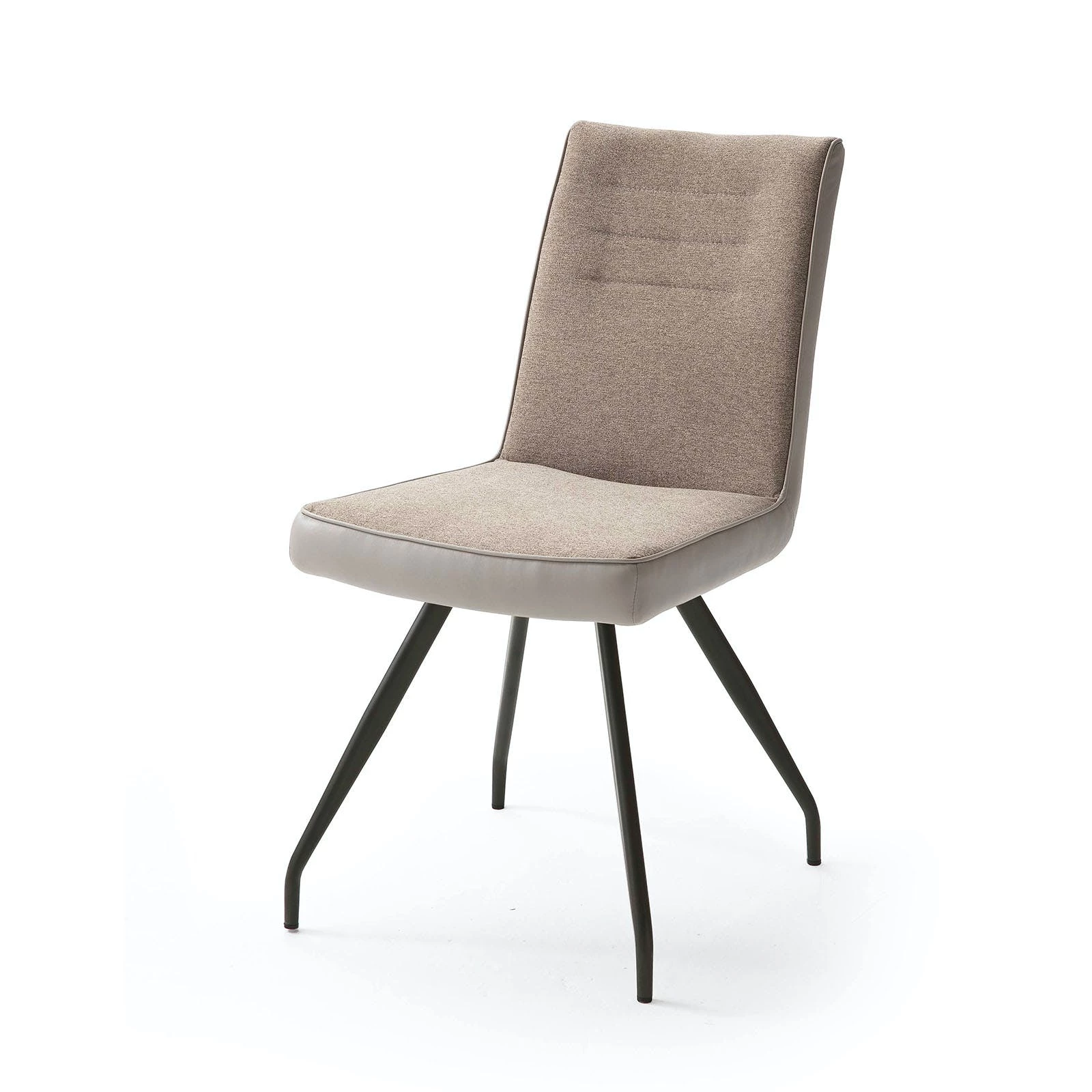 Null Stuhl Alessia G Vintage Braun Im 2er Set Stativgestell Rund Anthrazit – Bild 6