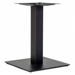 Null Tischfuß Home Edelstahl Schwarz Eckig 72cm
