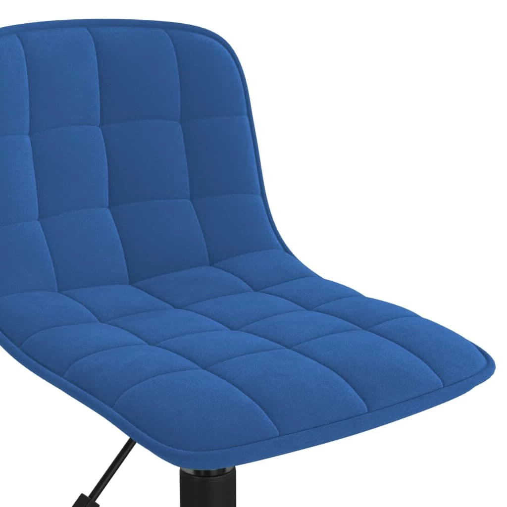 Null VidaXL Esszimmerstühle 4 Stk. Drehbar Blau Samt – Bild 6