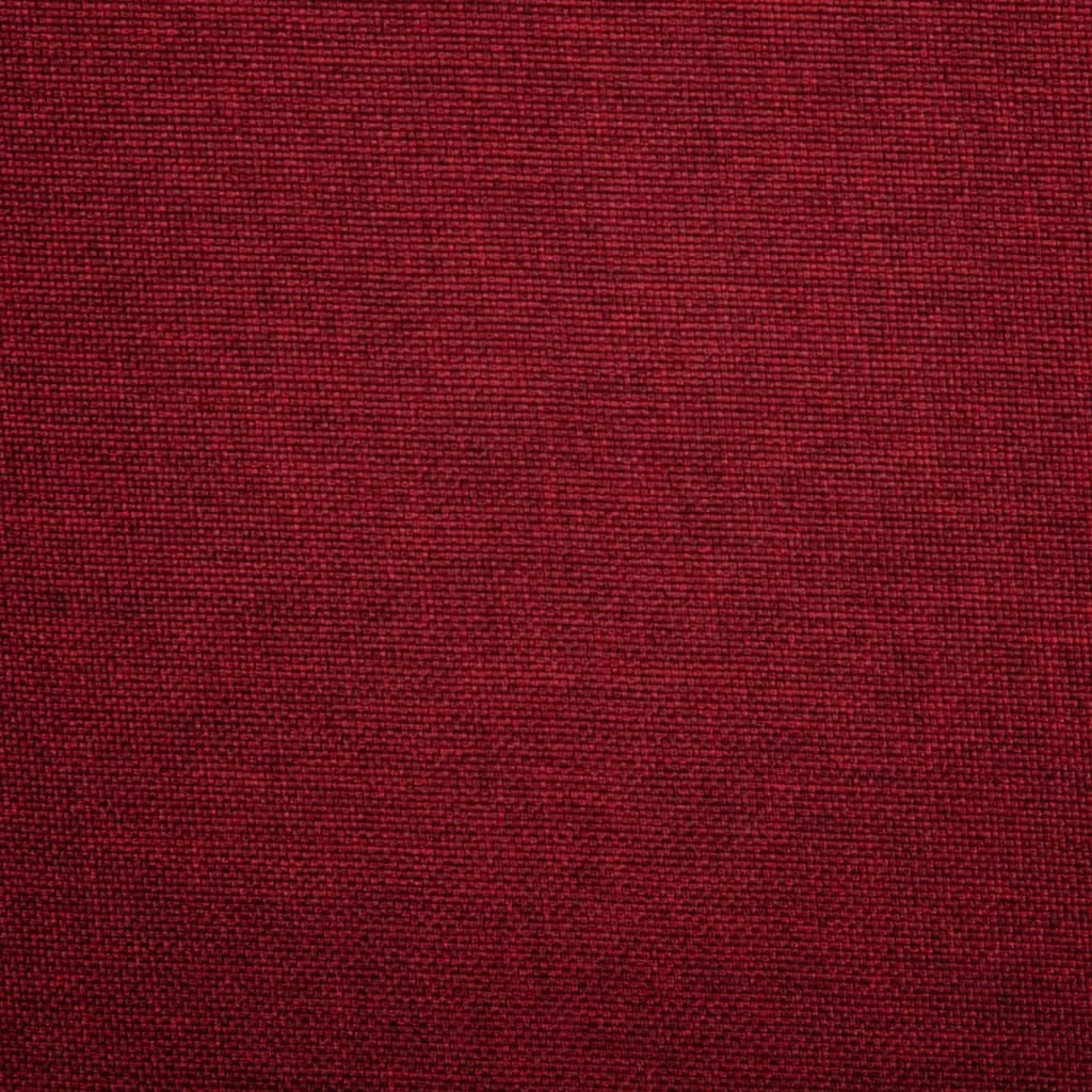 Null VidaXL Esszimmerstuhl Drehbar Weinrot Stoff – Bild 6